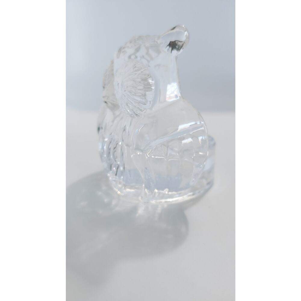 Party Lite Owl Candle Holder Glass-Battery Operated Votive Candle Included-4" - Picture 9 of 16